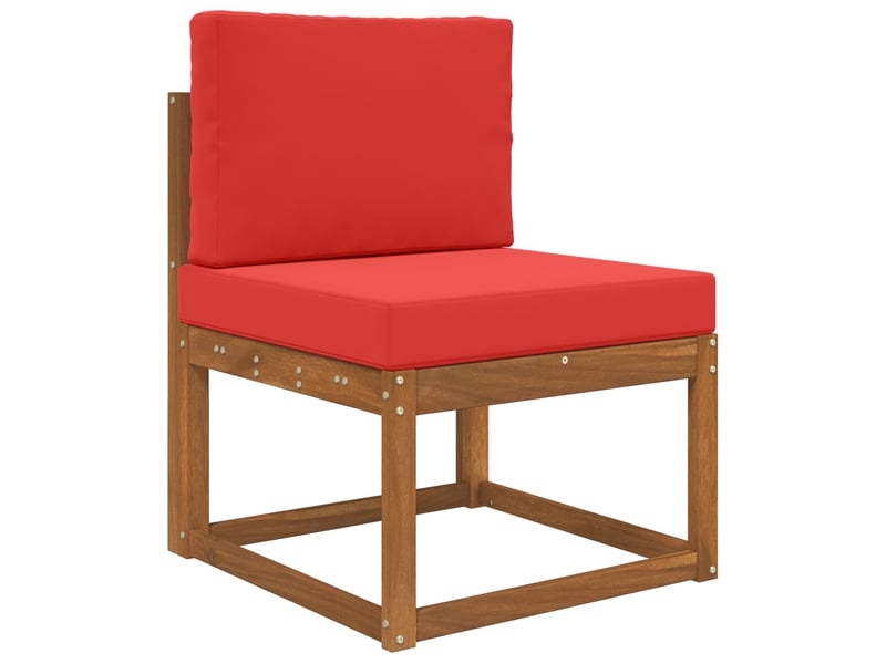  Coussin de canapé d'extérieur, coussin de chaise polyester rouge 60 x 60 cm cf54152  - Conforama C