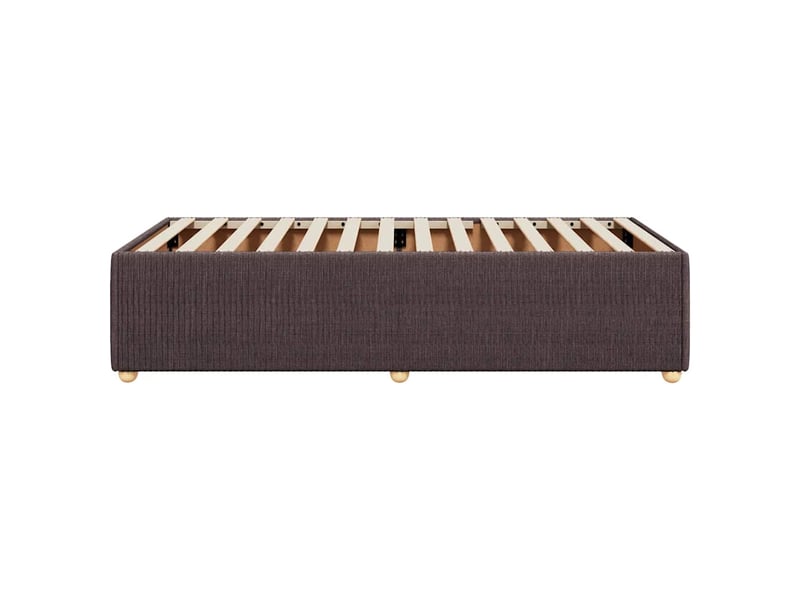  Lit simple- lit adulte -  cadre de lit sans matelas marron foncé 80x200 cm tissu  - Conforama D