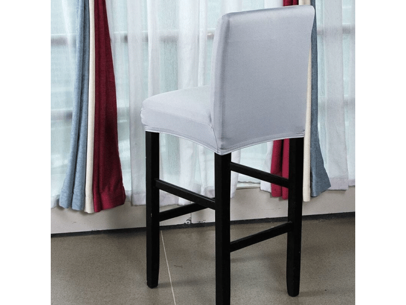  Lot de 4 housse de chaise - 4 pièces housse de chaise de tabouret de bar couverture de chaise de pub amovible et extensible gris, 48 x 40 cm XLH-ZLS-011914ZLS - Conforama D