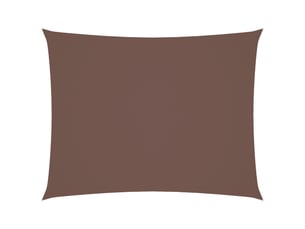 Voile de parasol - voile d'ombrage tissu oxford rectangulaire 3x6 m marron
