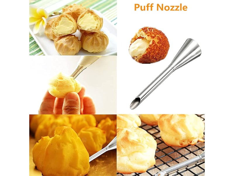  Douille patisserie poches à douille 34 pcs,kit patisserie, accessoire et ustensiles à pâtisserie  - Conforama C