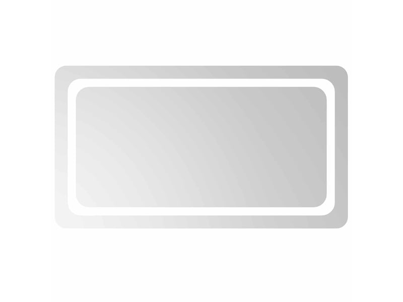  Miroir de salle de bain, miroir de toilette led transparent 90 x 50 cm verre trempé cf62629  - Conforama A