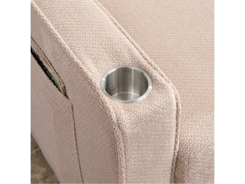 Canapé convertible, canapé-lit, 2 places, beige, 3 en 1, usb, pour salon et séjour, adapté à l'espace de vie - Conforama E