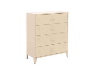 Commode 4 tiroir(s) coloris bois clair largeur 101 cm