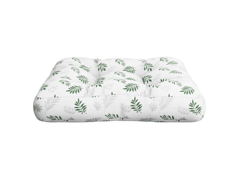  Coussin de palette, coussin de chaise, coussin de canapé à motif de feuilles 60x61,5x10 cm tissu cf55270  - Conforama D