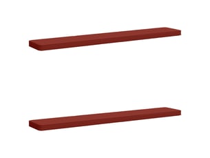Lot de 2 coussins de banc, coussins d'assise vught 100 % polyester rouge cf58528