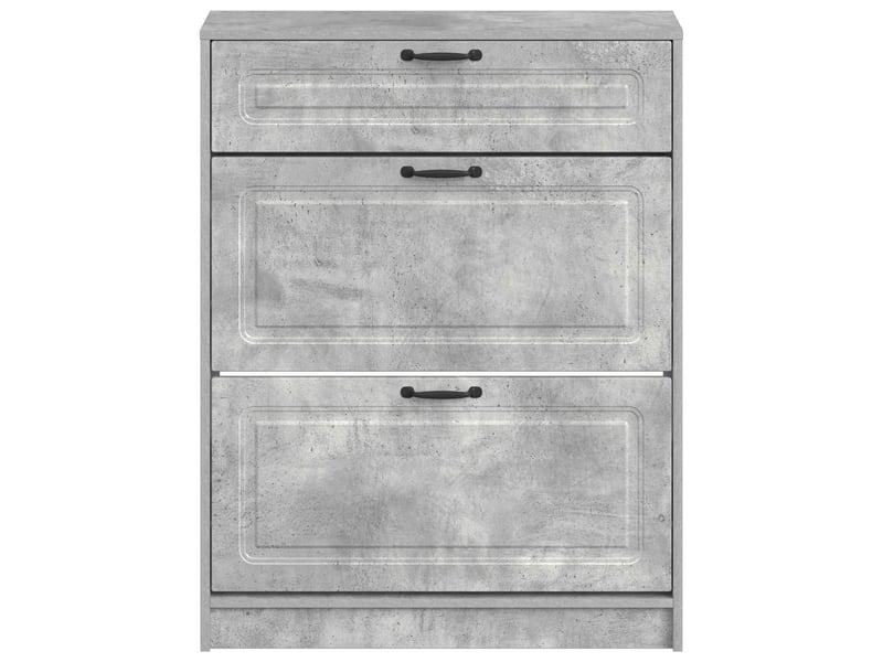  Meuble à chaussures, cabinet à chaussures utrecht 78x24x100 cm bois d'ingénierie shl639  - Conforama D