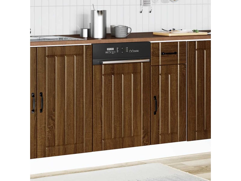  Panneau de lave-vaisselle chêne marron bois d'ingénierie shl4211  - Conforama C