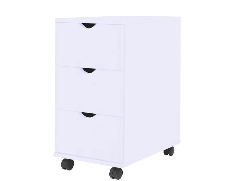  Meuble à tiroirs, meuble de rangement salon 33x45x60 cm blanc  - Conforama B