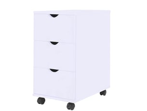 Meuble à tiroirs, meuble de rangement salon 33x45x60 cm blanc
