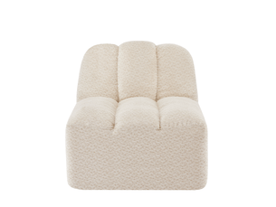 Canapé de salon, canapé pour séjour, beige, sans accoudoirs, mobilier pour espace de vie, pour salon et séjour