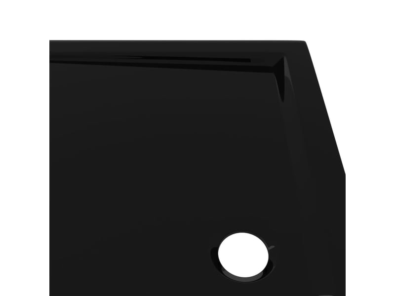  Receveur de douche base de douche bac de douche salle de bain toilette salle d’eau maison intérieur rectangulaire 80x100 cm abs noir 02_0001956  - Conforama E