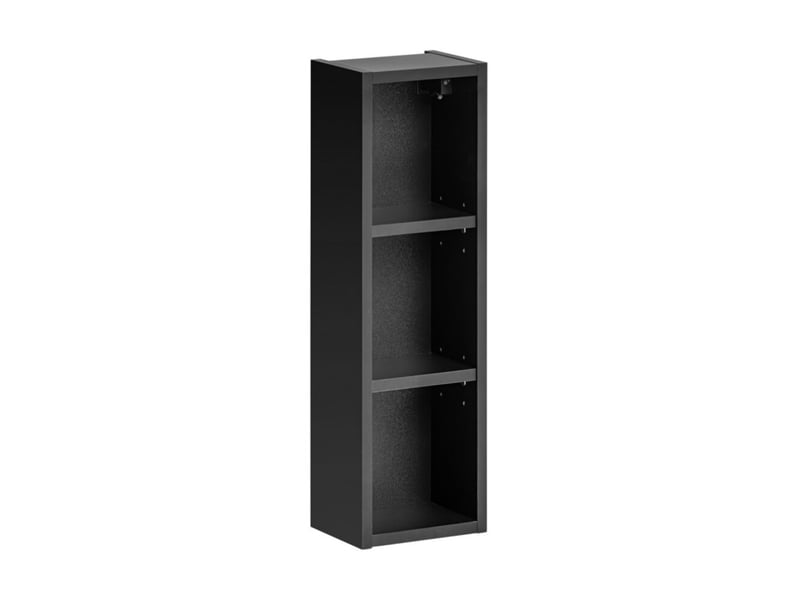  Colonne salle de bain vanta noire – petite étagère murale suspendue sans porte  - Conforama C