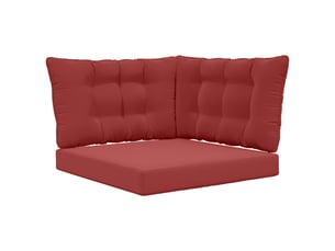 Coussin de canapé d'extérieur, coussin de chaise polyester bordeaux 68,5 x 68,5 cm cf54050