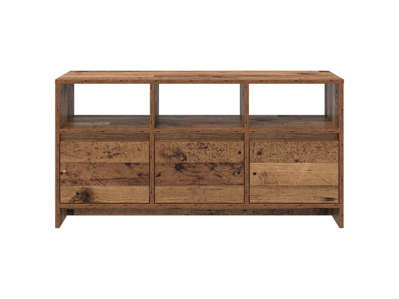  Meuble tv, table tv 102x37,5x52,5 cm bois ancien bois d'ingénierie  - Conforama D