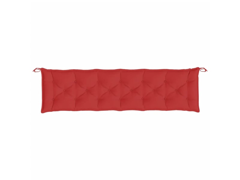  Lot de 2 coussins de banc jardin, coussins d'assise rouge 200x50x7 cm tissu oxford cf58739  - Conforama E