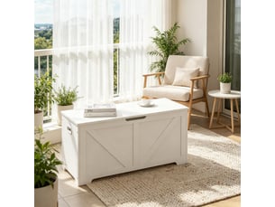 Pouf / repose pied blanc