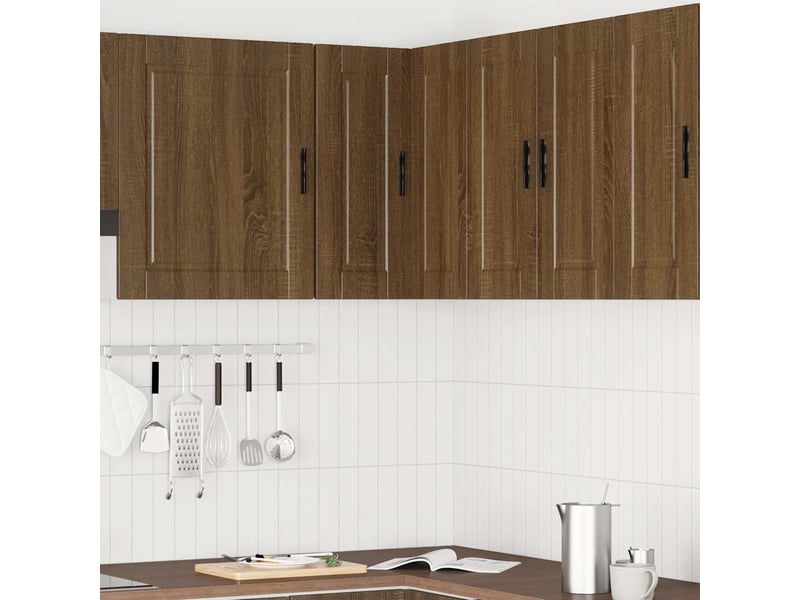 Armoire d'angle murale de cuisine porto chêne marron - Conforama C