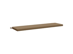 Coussin de banc, coussin d'assise, coussin de canapé soest 100 % polyester taupe 140 x 40 x 5 cm cf53588