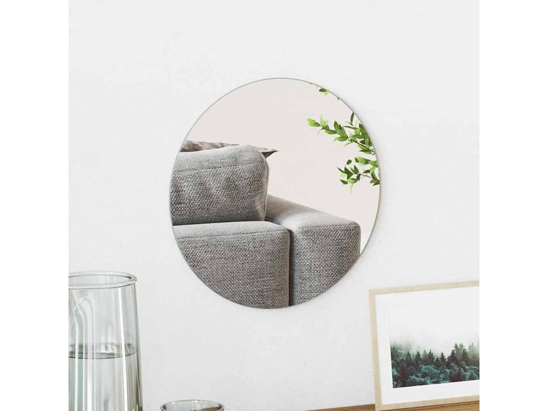  Miroir mural rond ø 30 cm verre trempé cf62872  - Conforama B