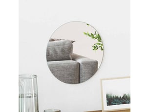 Miroir mural rond ø 30 cm verre trempé cf62872
