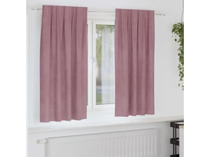 Lot de 2 rideaux, rideaux de fenêtre rose foncé 140 x 175 cm velours cf44109