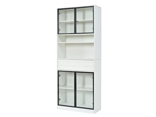 Buffet 8 porte(s) 1 tiroir(s)   coloris blanc