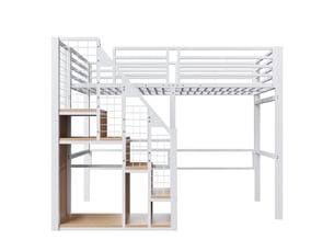 Lit simple 90x200 cm    coloris blanc