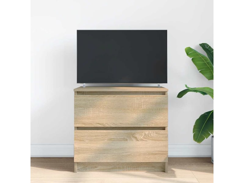  Meuble tv - banc tv - meuble de rangement chêne sonoma 60x35x54 cm bois d'ingénierie  - Conforama C