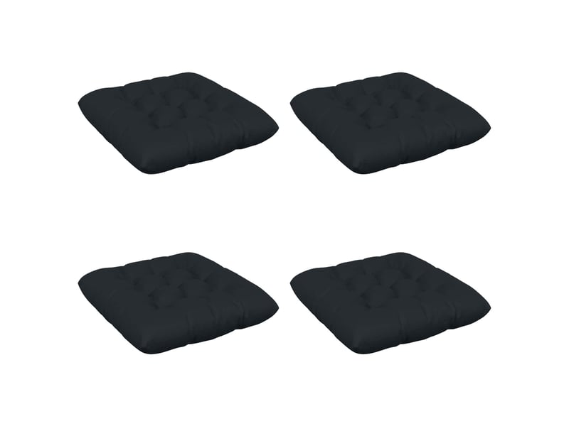  Lot de 4 coussins de siège, coussins d'assise vianen 100 % polyester bleu foncé cf60828  - Conforama A