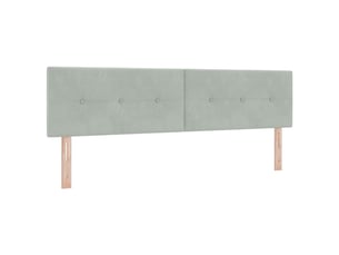 Tete de lit A poser largeur 180 cm <strong></strong> <strong></strong> argenté