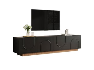 Meuble tv coloris noir 170 cm <strong></strong> <strong></strong>