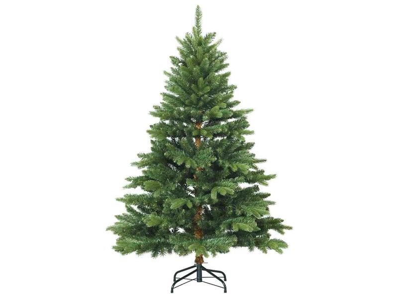 Sapin de noël artificiel, arbre de noël avec 150 led vert 120 cm pe et pvc shl598 - Conforama E