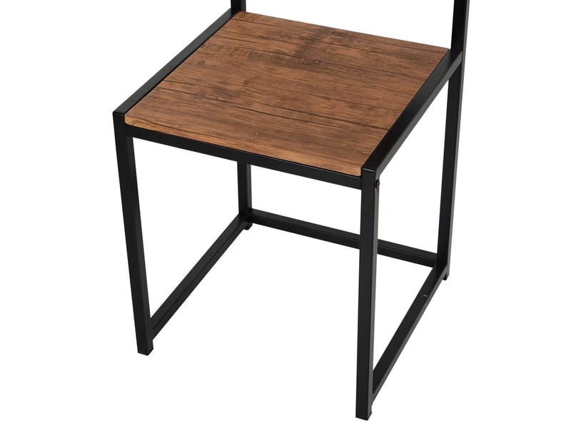  Ensemble table et chaises 90x47x76 cm design industriel mdf naturel  - Conforama C