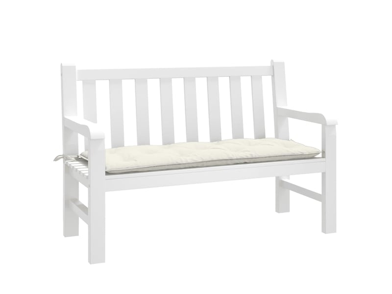  Coussin de banc de jardin, coussin d'assise crème mélangé 120x50x7 cm tissu cf52718  - Conforama B