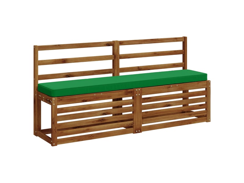 Lot de 2 coussins de banc, coussins d'assise vught 100 % polyester vert cf58604 - Conforama C