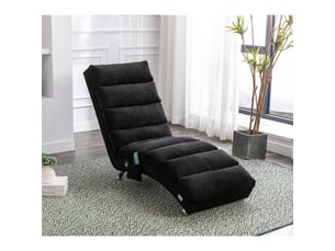 Fauteuil relax électrique  RAELUNYI Cuir / Tissu noir