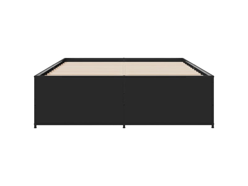  Lit double- lit adulte -  cadre de lit sans matelas noir 140x190 cm  - Conforama C