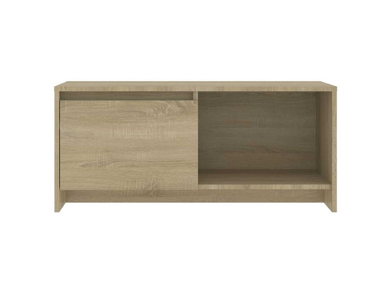  Meuble tv - banc tv - meuble de rangement chêne sonoma 90x35x40 cm bois d'ingénierie  - Conforama E