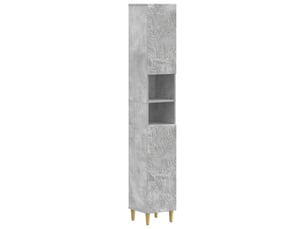 Colonne de salle de bain avec étagère ouverte delft gris béton