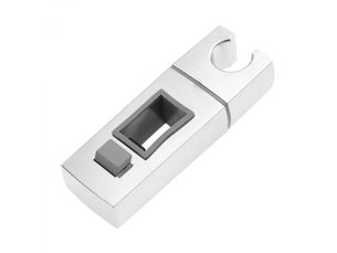 Support de pommeau de douche coulissant pour rail 18x30mm - support rectangulaire remplaçable en abs chromé pour salle de bain
