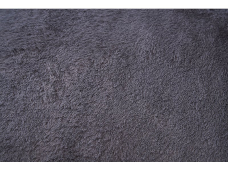 Pouf géant 98x98x60 cm, mémoire de forme, assise moelleuse, polyester, gris, dossier enveloppant - Conforama E