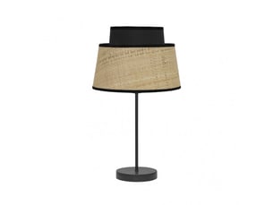 Lampe à poser fabrilamp jia e14 coloris naturelnoir 40 x 20 x 20 cm