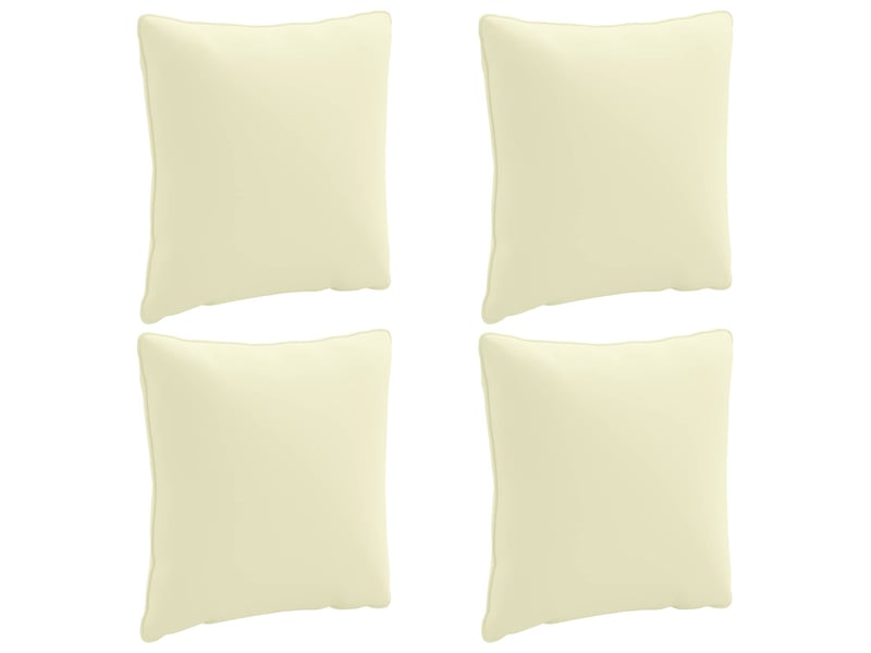  Lot de 4 coussins de dos, coussins de dossier putten 100 % polyester crème cf59432  - Conforama A