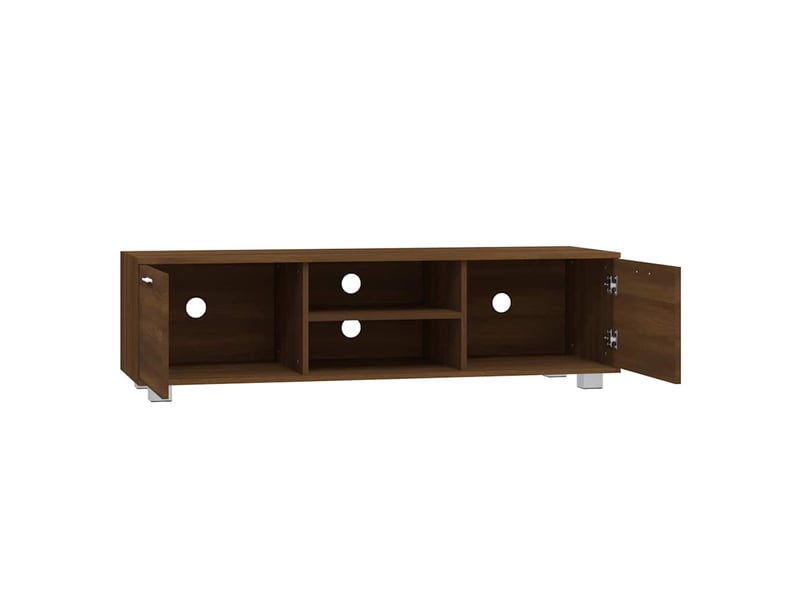  Meuble tv - banc tv - meuble de rangement chêne marron 140x40,5x35 cm bois d'ingénierie  - Conforama E