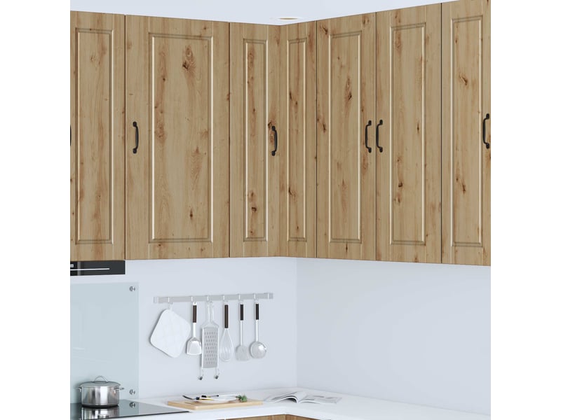  Meuble mural de cuisine, armoire d'angle cuisine porto chêne artisanal 57x57x100cm  - Conforama B