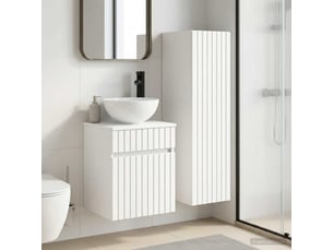 Ensemble de mobilier de salle de bain 2 pcs blanc shl1140