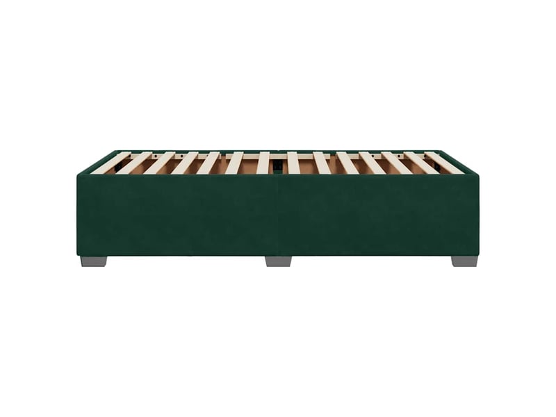  Lit simple- lit adulte -  cadre de lit sans matelas vert foncé 100x200 cm velours  - Conforama D