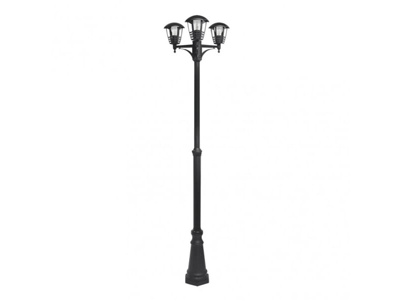  Lampadaire extérieur fabrilamp alnilan 3 x e27 noir ip44 145-220 x 55 x 55 cm 150243009 - Conforama A