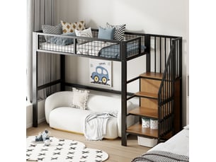 Sommier cadre à lattes 90x200 cm TCQPZ épaisseur 176 cm 20 latte(s) vendu avec sommier,sans matelas